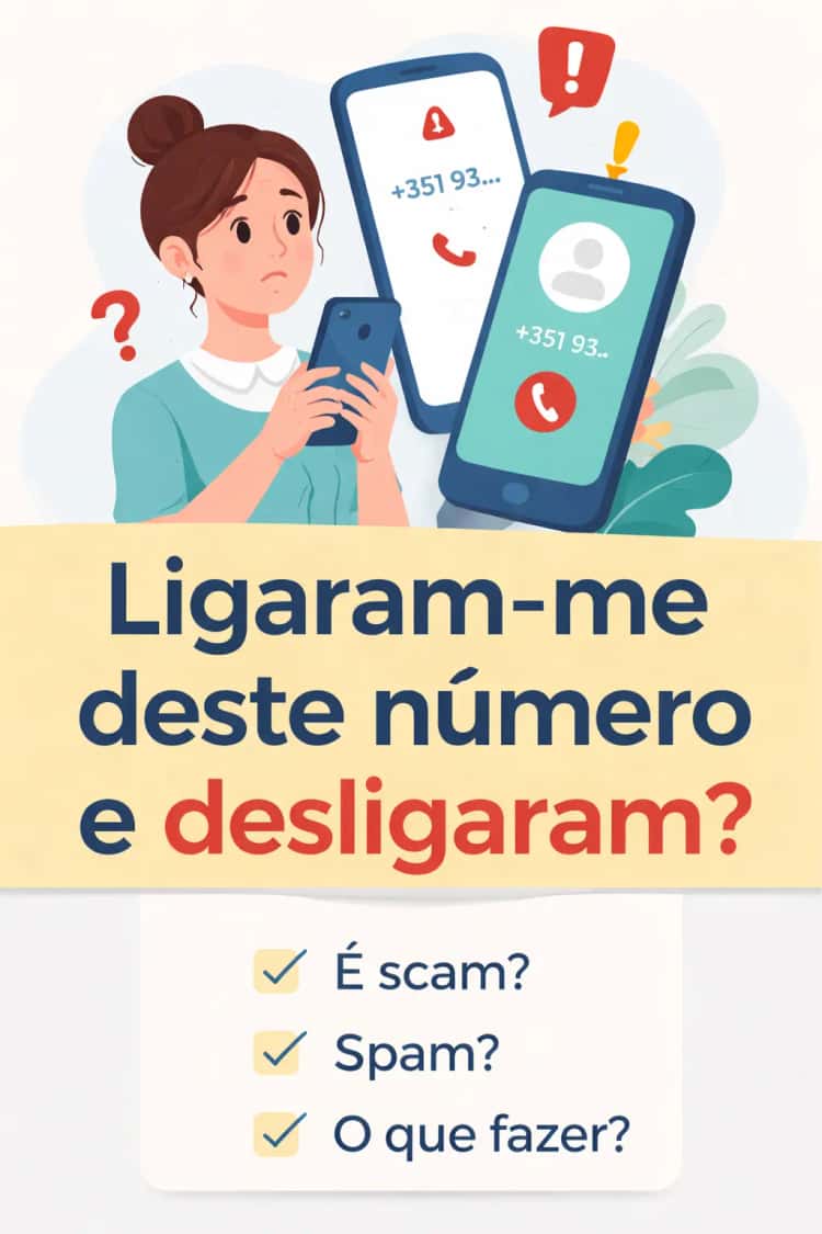 Ligaram-me deste número e desligaram. Scam, spam ou simples erro.