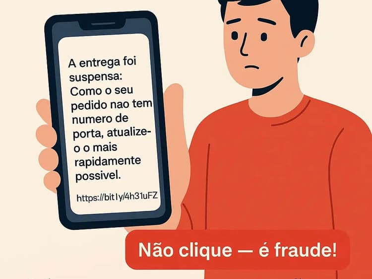 SMS “A entrega foi suspensa”: novo golpe com falsas entregas em Portugal